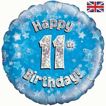 Age Birthday 11 Blue