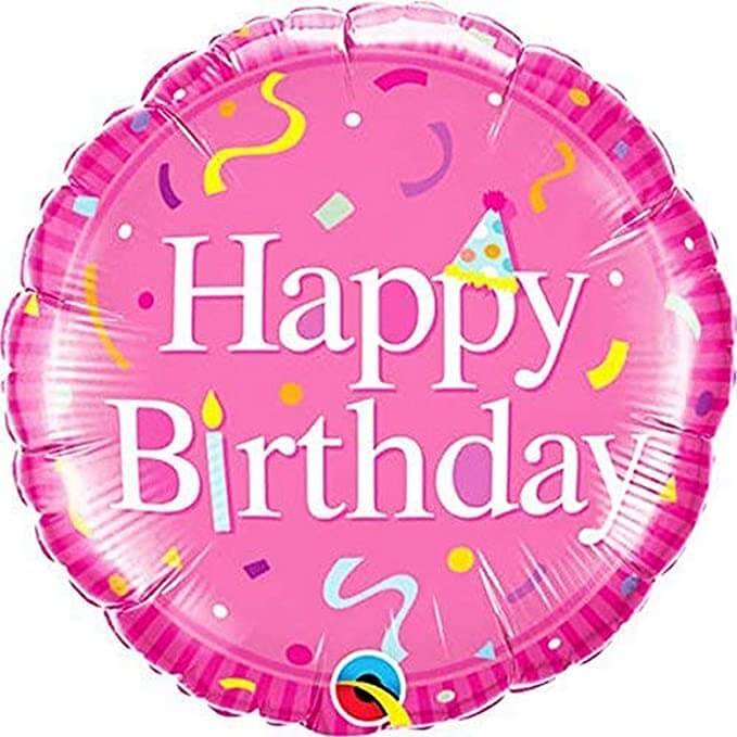 Pink & Silver Happy Birthday