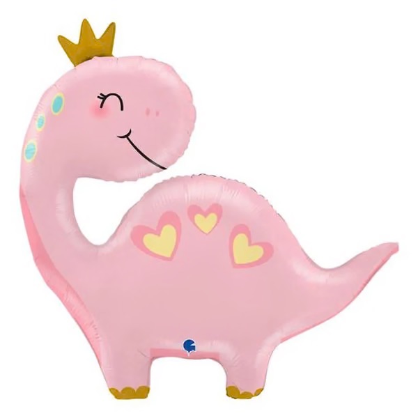 Cute Pink Dino Balloon