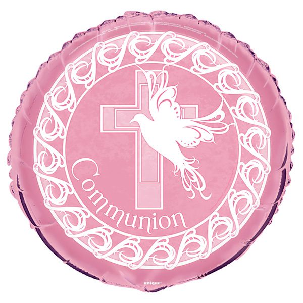 Pink Communion Balloon