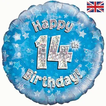 Age Birthday 14 Blue