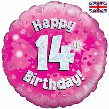 Age Birthday 14 Pink