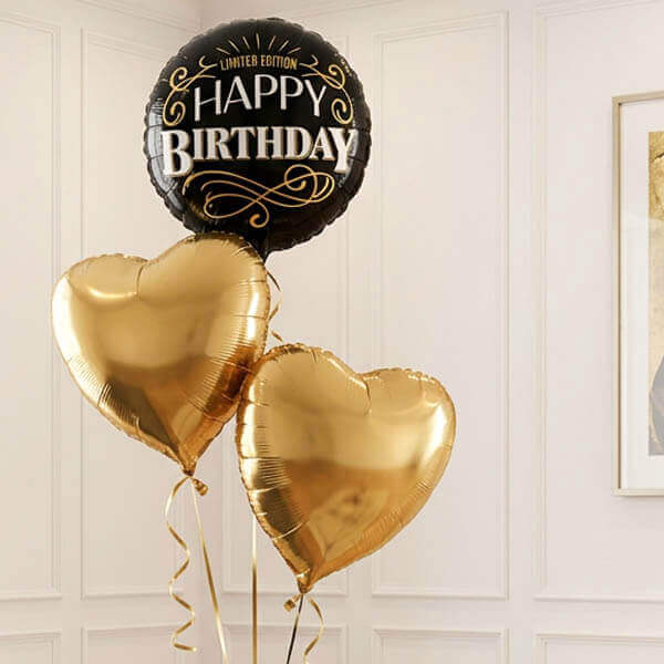 Black & Gold Limited Edition Birthday Bunch