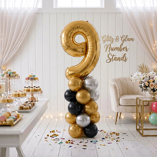 Glitz & Glam Number Balloon Stand