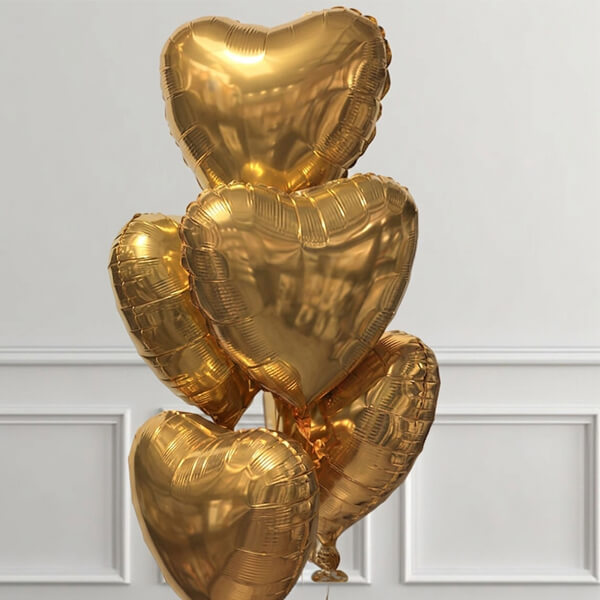 Gold Hearts Bunch